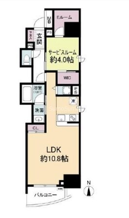 堺筋本町駅 徒歩3分 14階の物件間取画像